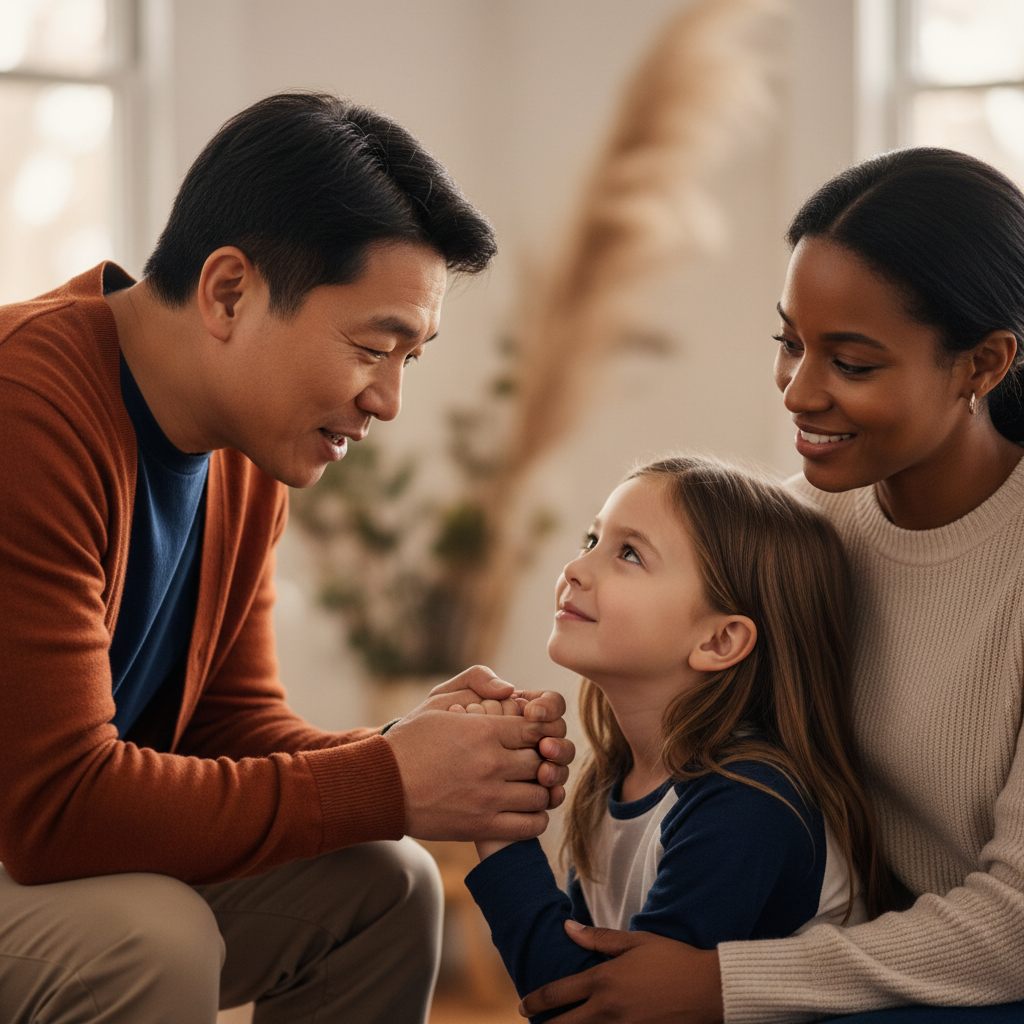 Parent feeling heard and supported during parenting counselling in Burnaby